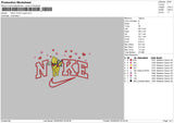 Nike Pooh Cupid Embroidery File 4 size