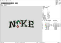 Nike Hand Grinch Embroidery File 6 sizes