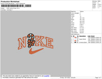 Nike Candy Xmas Embroidery File 4 size