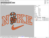 Nike Candy Xmas Embroidery File 4 size