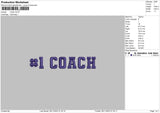 1C Text Embroidery File 6 sizes
