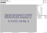 16 Names Embroidery Files
