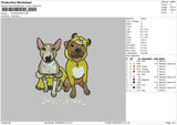 Dogs 0205 Embroidery File 6 sizes