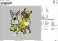 Dogs 0205 Embroidery File 6 sizes