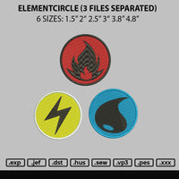 Elementcircle Embroidery 3 Files
