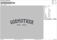 Mothertext 003 Embroidery File 6 sizes