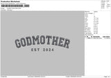 Mothertext 003 Embroidery File 6 sizes
