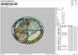 Fishcircle Embroidery File 6 sizes