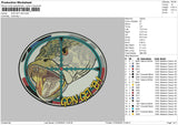 Fishcircle Embroidery File 6 sizes