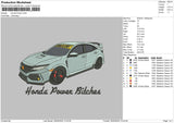Car Power Embroidery File 6 sizes
