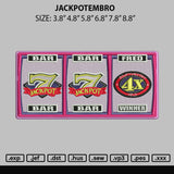 Jackpotembro Embroidery File 6 sizes