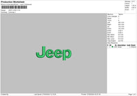 Jeeptext Embroidery File 6 sizes