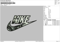 Nike Horror V1 Embroidery File 6 sizes