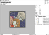 Naru Square Embroidery File 6 sizes
