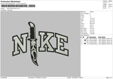 Nike Knife Filled Embroidery File 6 sizes