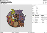 Night Freddy Embroidery File 6 sizes