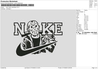 Nike Jason 2710 Embroidery File 6 sizes