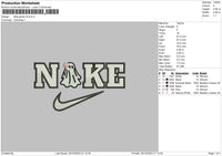 Nike Ghost V8 Embroidery File 6 sizes