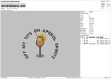 Orangetext01 Embroidery File 6 sizes