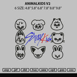 Animalkids V2 Embroidery File 6 sizes