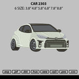 Car 2303 Embroidery File 6 sizes