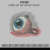 Eye Red EMbroidery File 6 sizes