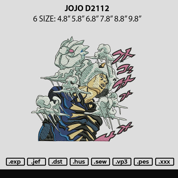 Jojo D2112 Embroidery File 6 sizes