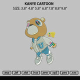 Kanye Cartoon Embroidery File 4 size