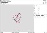 Hearts Names Embroidery 2 File 6 sizes