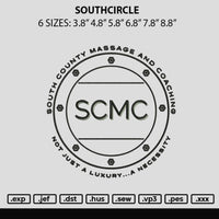 Southcircle Embroidery File 6 sizes