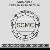 Southcircle Embroidery File 6 sizes