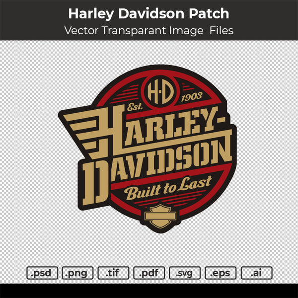 Harley Davidson Patch Vector
