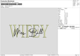 Wifeytext 0105 Embroidery File 6 Sizes