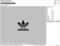 Adidas Trefoil Embroidery File 5 size