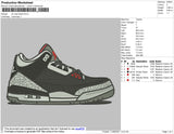 Air Max Black Embroidery File 4 size