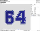 64 Embroidery File 4 size