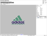Adidas Aquipment Embroidery File 4 size