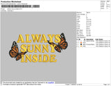 Always Sunny Embroidery File 4 size