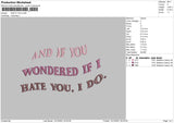 And If You Quote Embroidery File 8 size