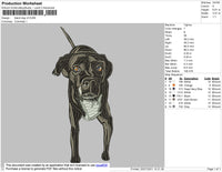 Black Dog V3 Embroidery File 4 size