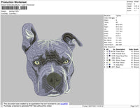 Bulldog 02 Embroidery File 4 size