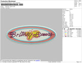 Britney Spears Embroidery File 4 size
