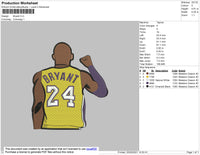 Bryant 24 Embroidery File 4 size