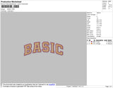 Basic Text Embroidery File 4 size
