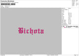 Bichota Embroidery File  4 size