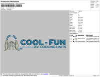 Cool Fun Embroidery File 4 size