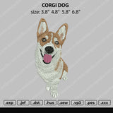 Corgi Dog Embroidery File 4 size