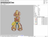 Cowboy Cartoon Embroidery File 4 size