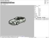 Car Clipart V1 Embroidery File 4 size