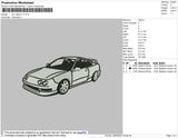 Car Clipart V1 Embroidery File 4 size